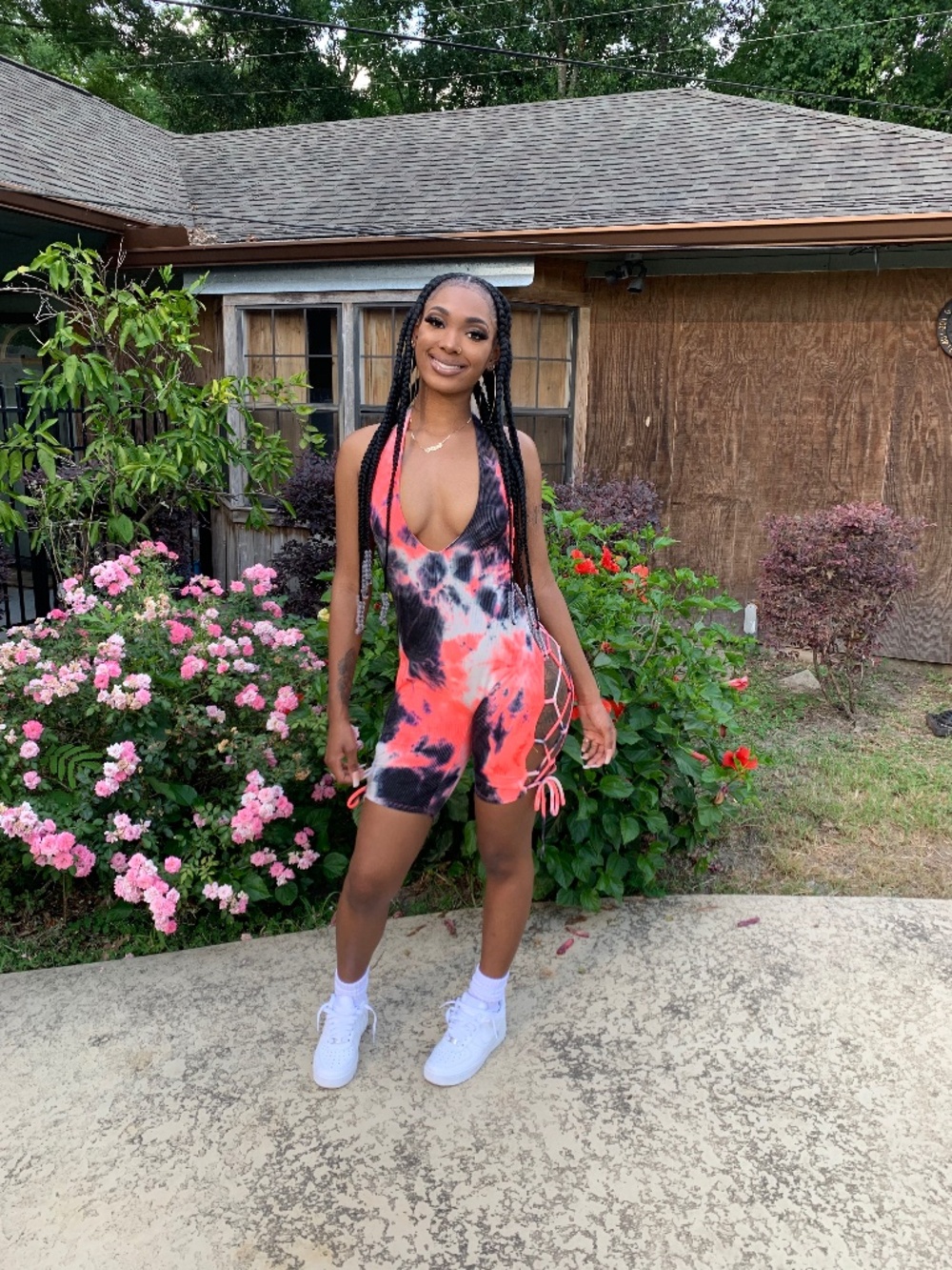 Tie dye romper
